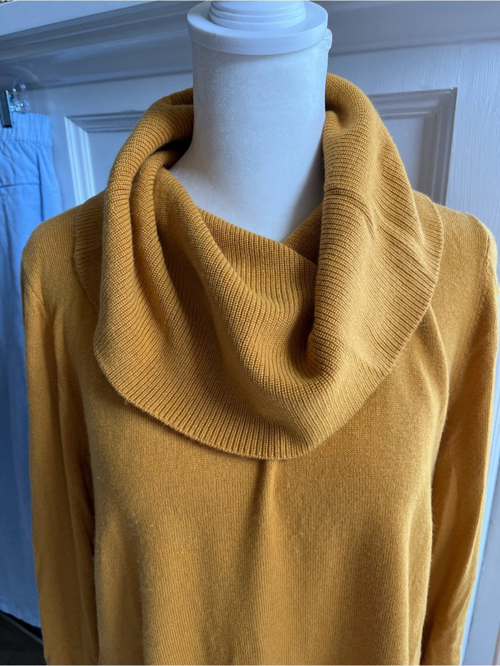 LOFT Cowl Neck Sweater in Goldenrod